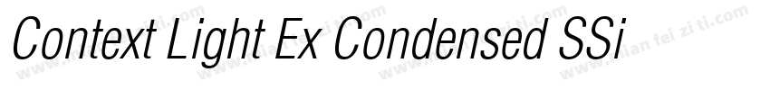 Context Light Ex Condensed SSi Normal字体转换